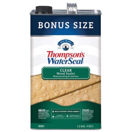 Sherwin-Williams 1.2 gal Bonus Thompsons Water Sealer Wood Protector, Clear, 4PK TH.090001-03